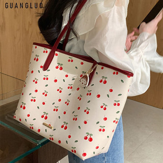 Guangluo Túi Tote Hàn Quốc Cherry Maruko Cherry Túi đeo vai hóa đơn cầm tay dung tích lớn