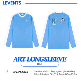 Áo tay dài levents® colledge art longsleeve/ blue unisex dx.resell