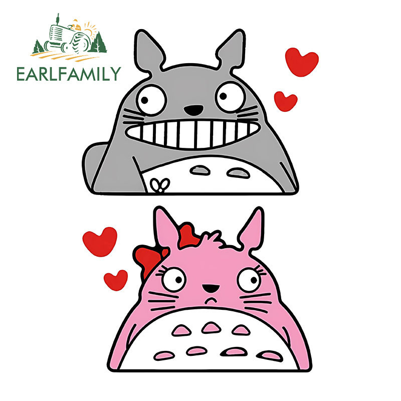 Earlfamily 13cm Totoro Dán Xe Máy Campervan Gương Chiếu Hậu Chống Trầy Xước Đề Can Vui Nhộn Thời Trang Sáng Tạo Hoạt Hình DIY Graffiti