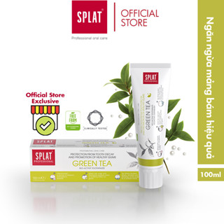  Kem Đánh Răng Ngừa Sâu Răng Hương Trà Xanh SPLAT Green Tea Professional Giảm Hôi Miệng Thúc Đẩy Nướu Khỏe Mạnh 100ml 