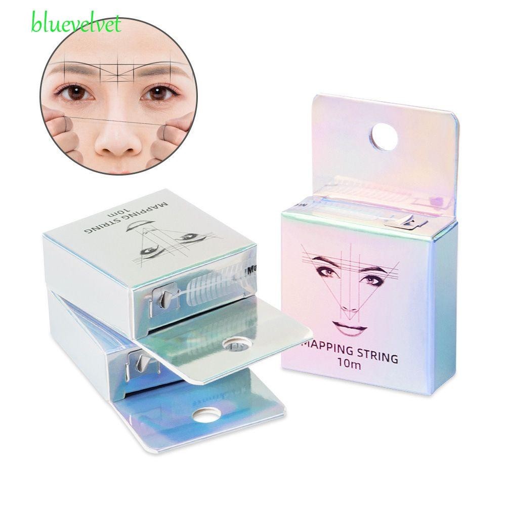 Bluevelvet Dây nhúng sẵn Màu trắng 10m Định vị bản đồ Lông mày cho Microblading Hình xăm Lông mày Nhuộm lót