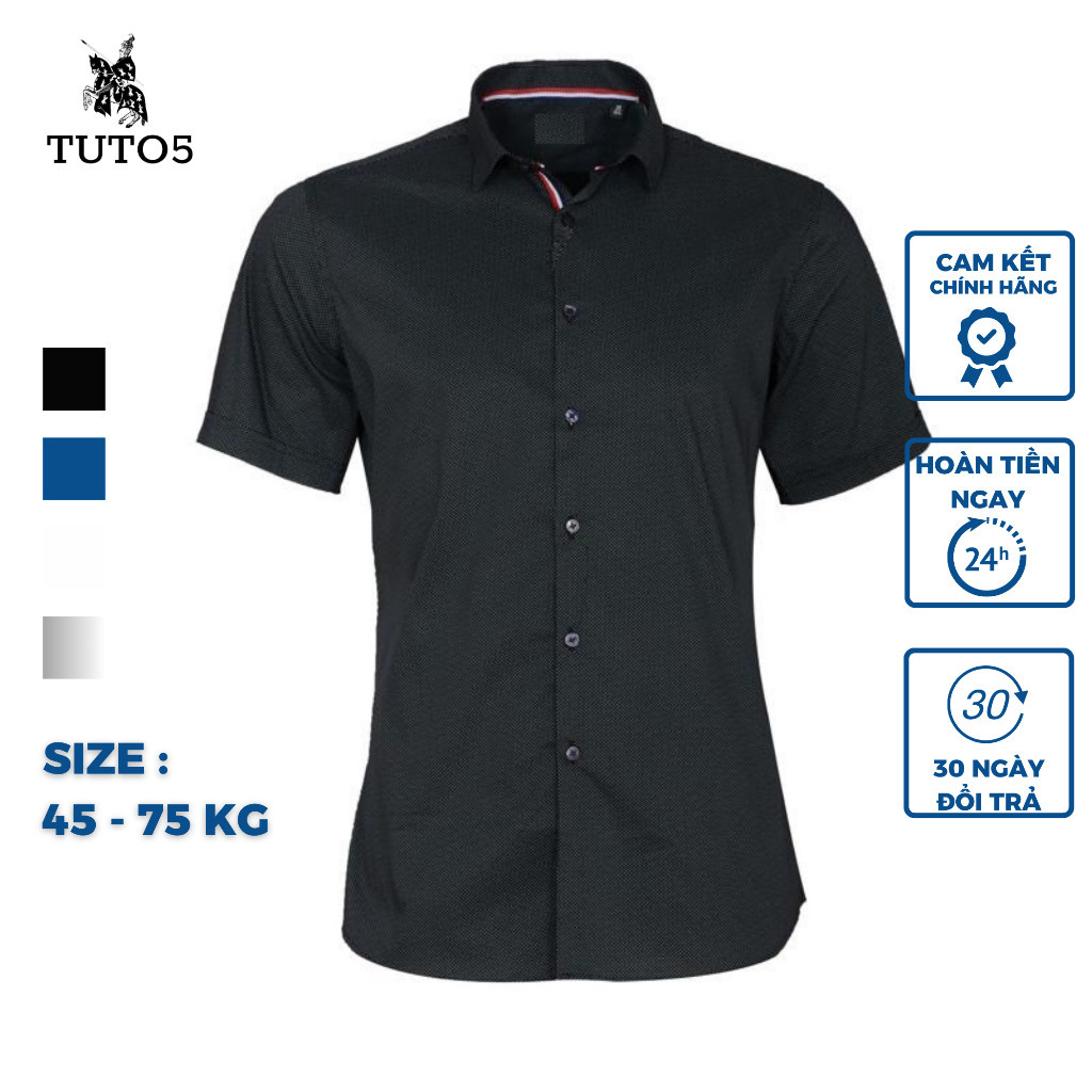 Áo sơ mi ngắn tay nam TUTO5 Menswear công sở chất đẹp Slim Fit Short Sleeve Premium Shirt chống nhăn, mát mẻ TRISTAN031