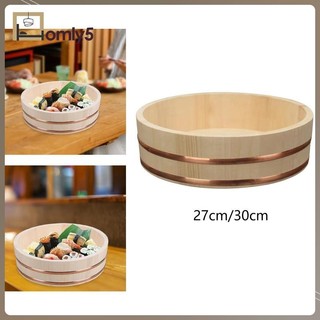 Bát cơm sushi gỗ cơm tròn trộn xô cơm nhật bản cho