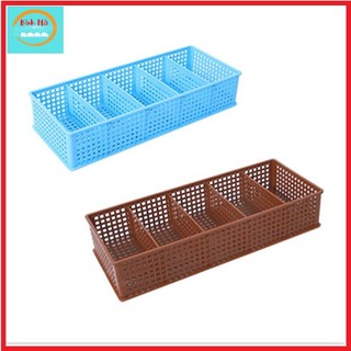 Khay nhựa tiện ích khay đựng đồ chia ngăn 3 ngăn và 5 ngăn