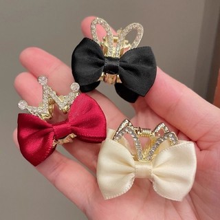 Kẹp tóc nơ vương miện trẻ em thời trang Hàn Quốc