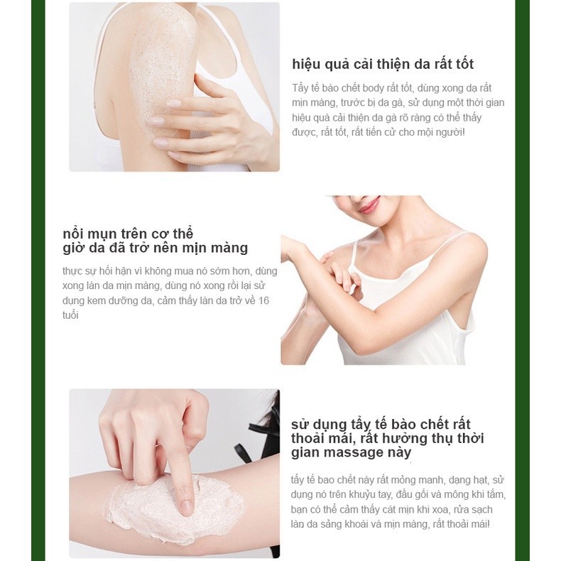 Tẩy tế bào chết body toàn thân tắm trắng toàn thân kem body trắng làm trắng dưỡng thu nhỏ lỗ chân lông | BigBuy360 - bigbuy360.vn