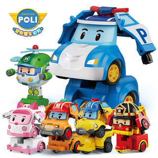 Poli Xe cảnh sát biến hình POLI Đồ chơi Robot Roy Xe cứu hỏa Đội cứu hộ giao thông Xe đồ chơi trẻ em