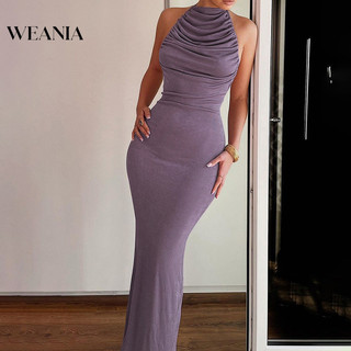 Váy dài có dây buộc lưng WEANIA
