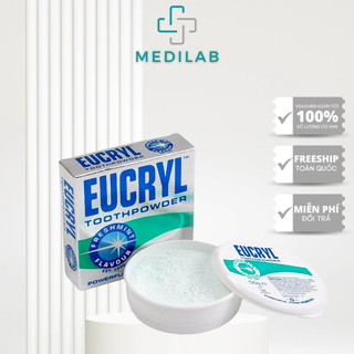 Bột Tẩy Trắng Răng Eucryl Toothpowder Powerful Stain Removal 50g Giúp Thơm Miệng Cảm Giác Sạch Sẽ Cả Ngày
