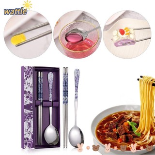 Bộ muỗng đũa du lịch phong cách Hàn Quốc nhiều màu sắc