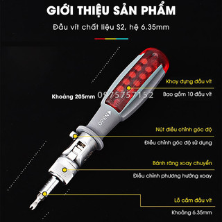 Bộ tuốc nơ vít đa chức năng Kapusi 180 độ Sửa chữa thiết bị Bộ tuốc nơ vít 10 trong 1, tuốc nơ vít điều chỉnh từ tính cao cấp, cải tiến nhà cửa, xe