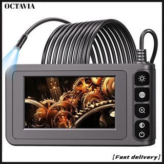At Camera nội soi công nghiệp Borescope có đèn Ống kính 8mm Màn hình LCD 4.3 '' Kiểm tra cống chống nước cầm tay