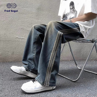 Fred Segal quần jean nam quần_ống_rộng quần dài nam 2024 NEW STYLE MNK2440ASM 15Z240408