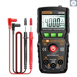 Aneng m108 đồng hồ vạn năng kỹ thuật số thông minh phạm vi tự động 4000 đếm ncv đồng hồ đo đa năng cầm tay máy đo vôn kế có đèn nền ac / dc anew-4.1
