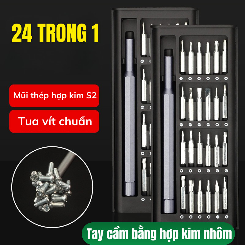Bộ Tua Vít Đa Năng Joful Home - Bộ Mini 24 Đầu Từ Tính, Sửa Điện Thoại, Laptop Tiện Dụng
