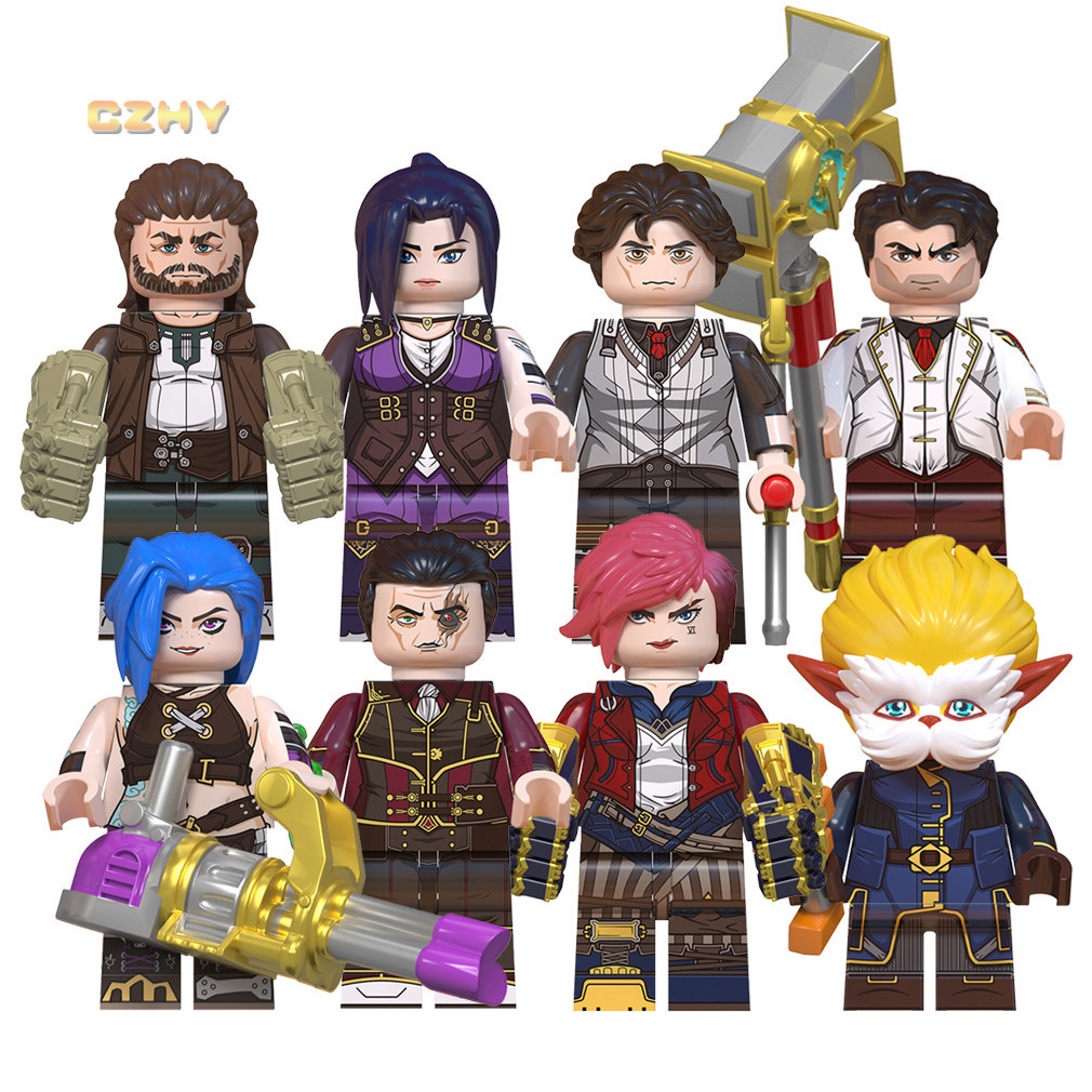 Mô Hình Nhân Vật Jinx Jayce Caitlyn Vi Victor Trong Game Lol