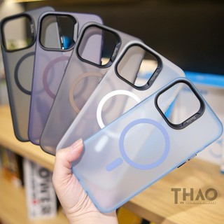 Ốp lưng Berlia Smooth nhám hỗ trợ sạc không dây từ tính