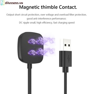 [Dilussoss.vn] Đế cáp sạc từ tính USB cho Fitbit Versa 4 / 3 / Fitbit Sense 2 / 1