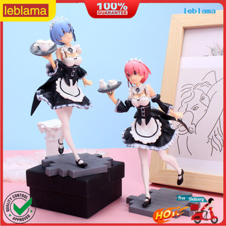 ✪tượng rem búp bê trang trí thực tế pvc re zero bắt đầu cuộc sống ở thế giới khác rem ram hình cho xe hơi