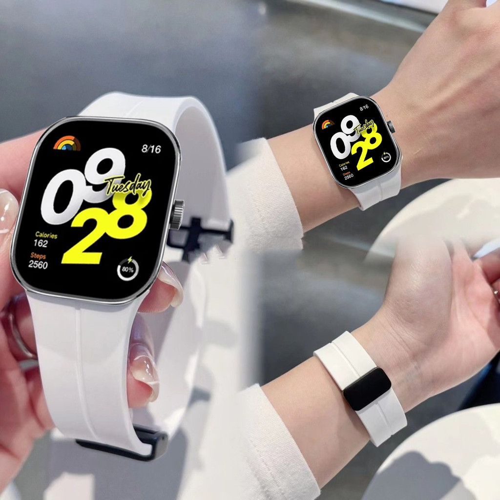Dây đeo đồng hồ cho Redmi Watch 4 Đồng hồ thông minh Khóa từ tính Vòng đeo tay silicon Xiaomi Redmi 