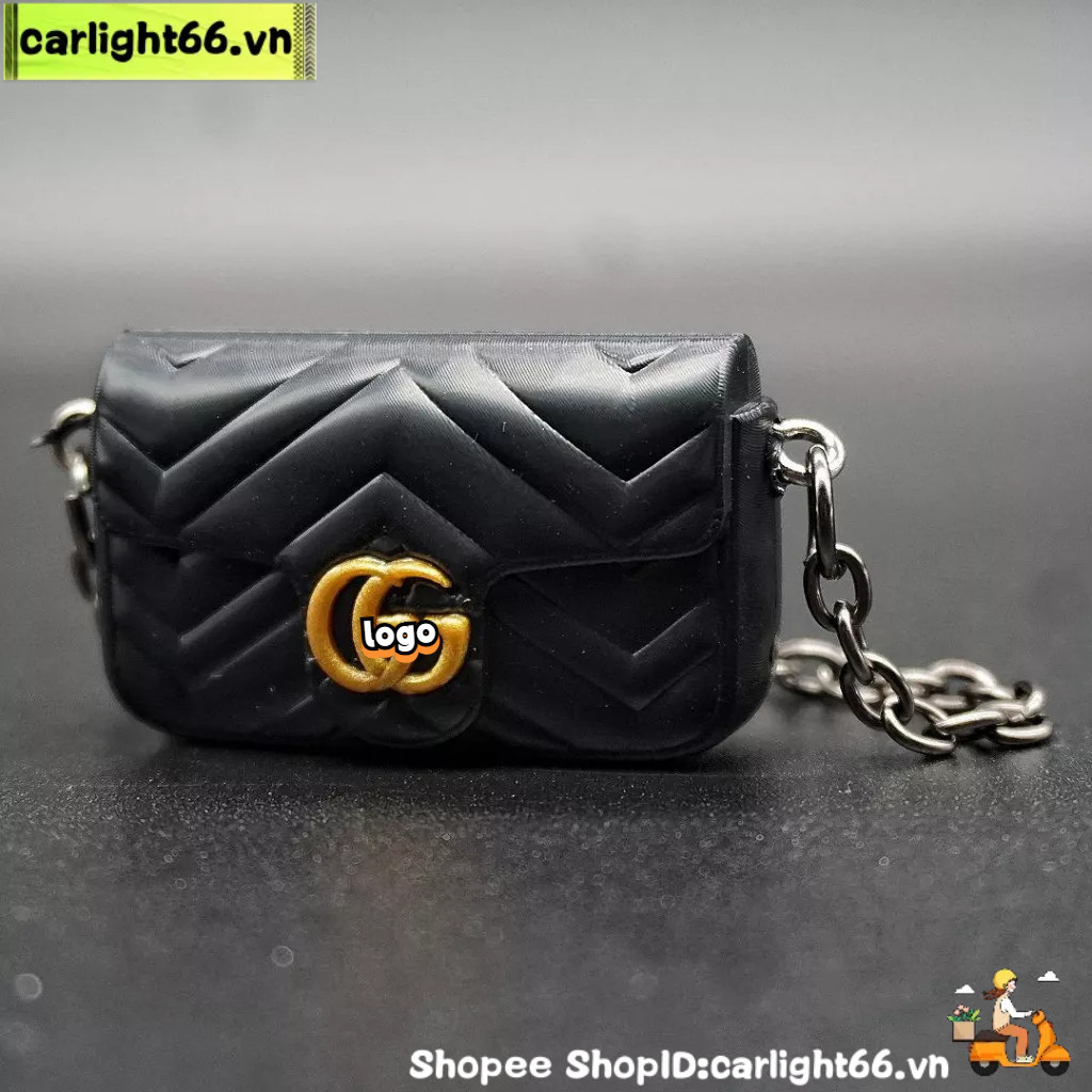 Mô hình túi xách / túi có dây đeo cho nhà búp bê 1:12,Túi Xách Mini Đựng Trang Sức Búp Bê Barbie Dễ Thương Xinh Xắn