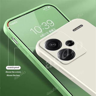 Dành Cho Redmi Note 13 Pro Plus Pro + Pro + 5G 2024 Ốp Lưng Silicon Lỏng Vuông Chính Hãng Cho Redmi Note13 Pro + Note13Pro + 5G Vỏ Chống Sốc Ốp lưng Silicon Lỏng TPU Chính Hãng