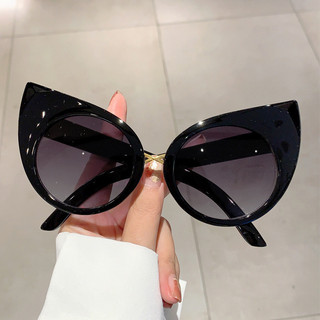 Mới retro hợp thời trang khung lớn kính mát mắt mèo kính mát dự tiệc thời trang mặc kính mát cao cấp