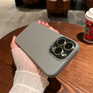 Ốp điện thoại cảm giác da silicon nguyên khối sang trọng cho iPhone15 Pro Max 14 13 12 11 Pro Max 14 15 Plus Vỏ máy ảnh chống sốc đi kèm với màng bảo vệ ống kính nắp lưng mềm dạng lỏng