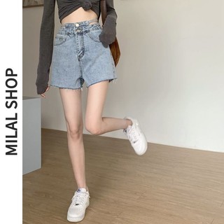 Quần short Denim rỗng lưng cao gợi cảm dành cho nữ