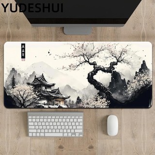 Yudeshui thảm chuột, tấm lót chuột lớn mở rộng, thảm để bàn tuyết sông chống trượt 31,5 "x11,8"