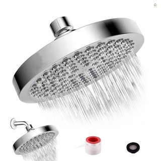 Đầu vòi hoa sen áp lực cao 6 Inch G1 / 2 Đầu vòi hoa sen mưa có thể điều chỉnh Phòng tắm vòi hoa sen Đầu vòi hoa sen được đánh bóng Chrome Tắm mưa tròn thay thế đầu vòi hoa sen