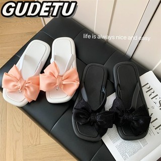 Clemine  Dép Nữ Mới Thoải Mái Thường Ngày Xu Hướng Thời Trang EVA Flats Nơ Giày Đi Biển Sinh Viên