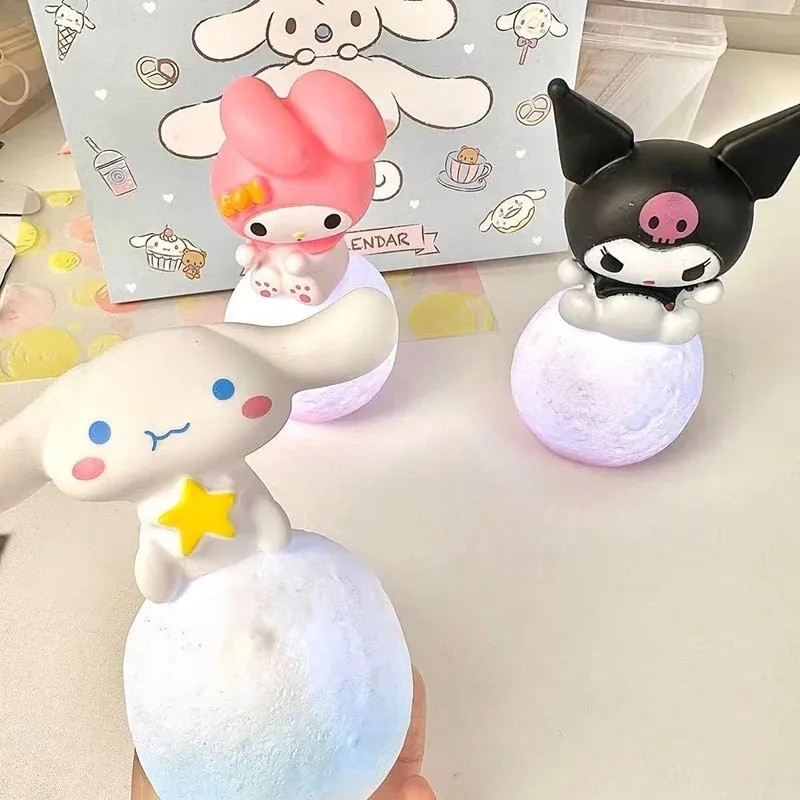 Anime Sanrio Hello Kitty Kuromi Cinnamoroll Đèn Ngủ Phát Sáng Đồ Chơi Trẻ Em Đèn Ngủ Kawaii Đáng Yêu Trẻ Em Kid Quà Tặng Sinh Nhật