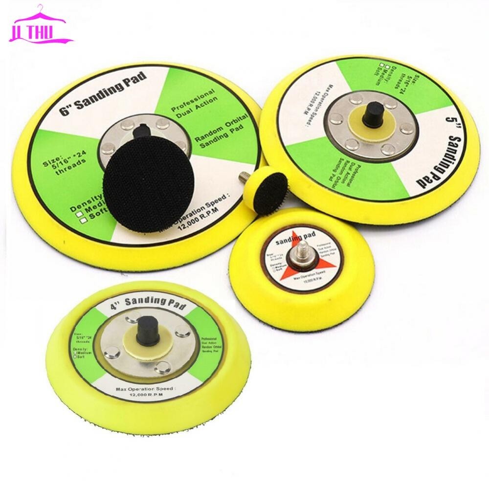 【UTHU】Backing Pad 1pcs Grinder 1'' - 6'' Loop Sanding Disc Backing Pads For Air Sander