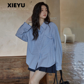 XIEYU áo sơ mi nữ áo kiểu hàn quốc trendy may đo Thoải mái rực rỡ WCS2430H1N 12Z240318