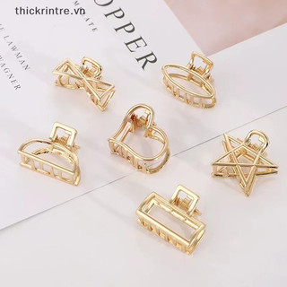 Thi nữ hình học móng vuốt tóc kẹp tóc hình tóc móng vuốt màu trơn kẹp tóc vn