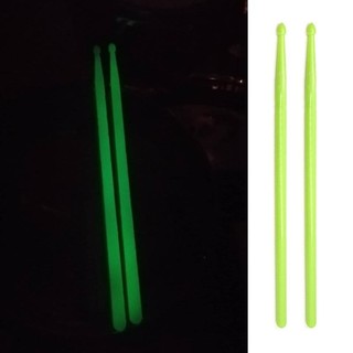 ✿ Glow In The Dark Drumsticks 5A Luminous Drum Stick Thay thế Quà tặng Drummer