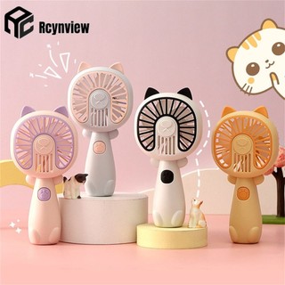 Quạt Mini Hình Mèo Dễ Thương Sinh Viên Quạt Cầm Tay Di Động Quạt Làm Mát Nhỏ USB Sạc Máy Tính Để Bàn Quạt Nhỏ Mùa Hè Ngoài Trời Bỏ Túi Quạt