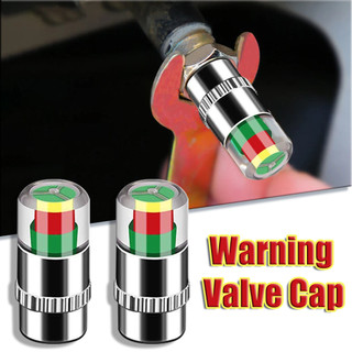 Mới 4 Xe Ô Tô Đo Áp Suất Chỉ Báo Cảnh Báo Giám Sát Van Chỉ Báo Van Phát Hiện Nắp Cảm Biến Lốp Bên Ngoài Dụng Cụ Bộ