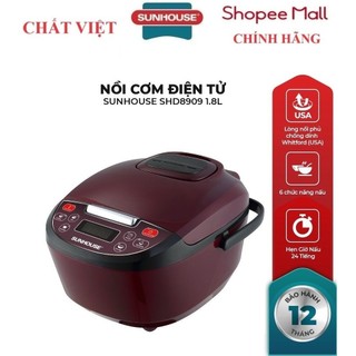 Nồi cơm điện tử 1.8l sunhouse shd8909