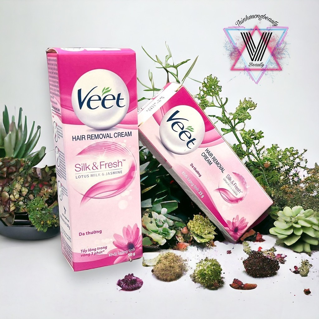 Kem tẩy lông Veet Silk & Fresh 25 và 50gram