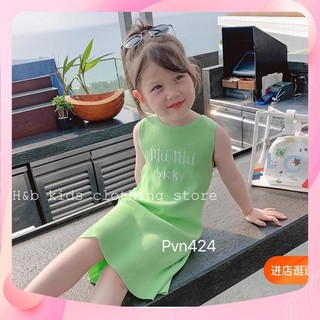 XẢ Váy đầm lucky sát nách cho bé gái