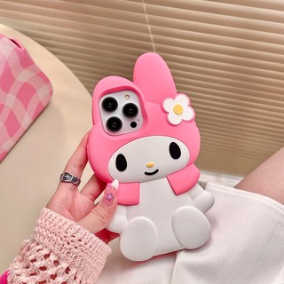 Ốp điện thoại búp bê silicon Minisoed My Melody Kuromi Sanrioed cho iPhone 15 14 13 12 11