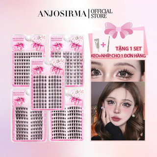 ANJOSIRMA Hộp lông mi giả 10 hàng Mi giả tách sợi siêu mảnh và tự nhiên Cho Người Mới Bắt Đầu