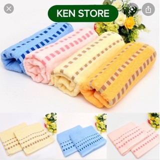 Khăn lông / khăn tắm 3 sọc cao cấp 100% cotton hải cẩu - 1 cái ken store