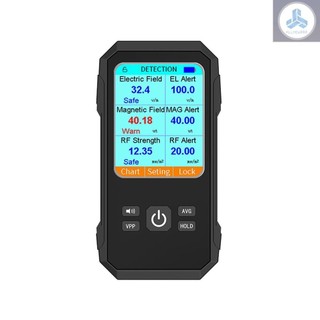 Máy dò bức xạ RF trường điện đa chức năng 3in1 Máy dò bức xạ điện từ cầm tay Máy đo EMF Máy đo tần số vô tuyến di động Phát hiện gặp ANEW-4.1