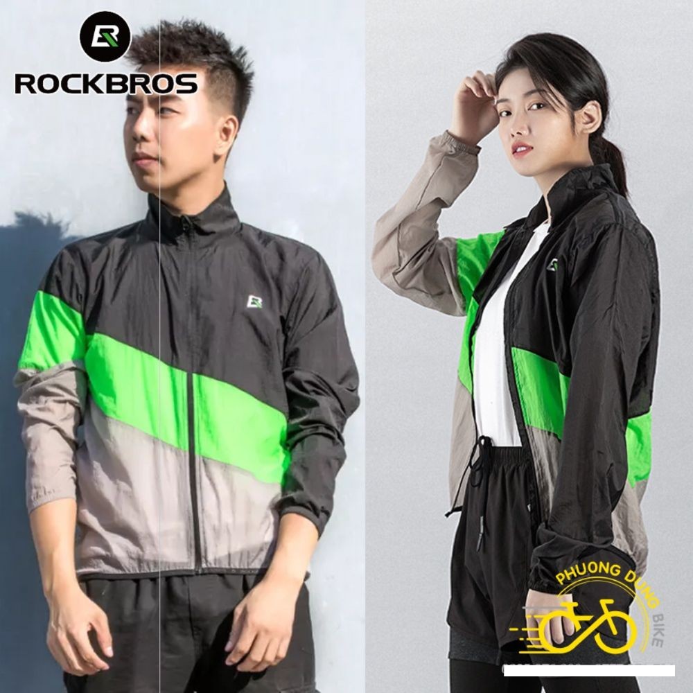 Áo khoác gió đi xe đạp ROCKBROS - Phối 3 Màu