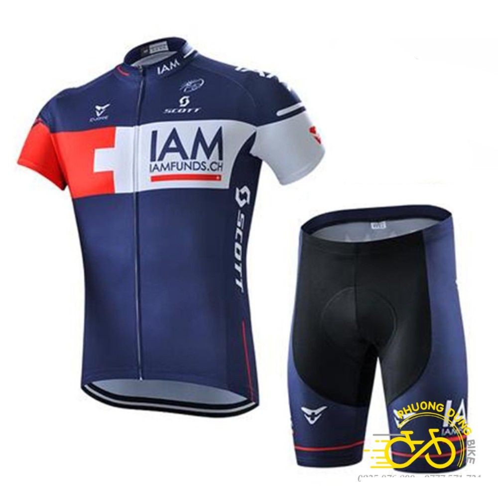 Bộ quần áo thể thao đi xe đạp IAM - Màu Xanh Đen