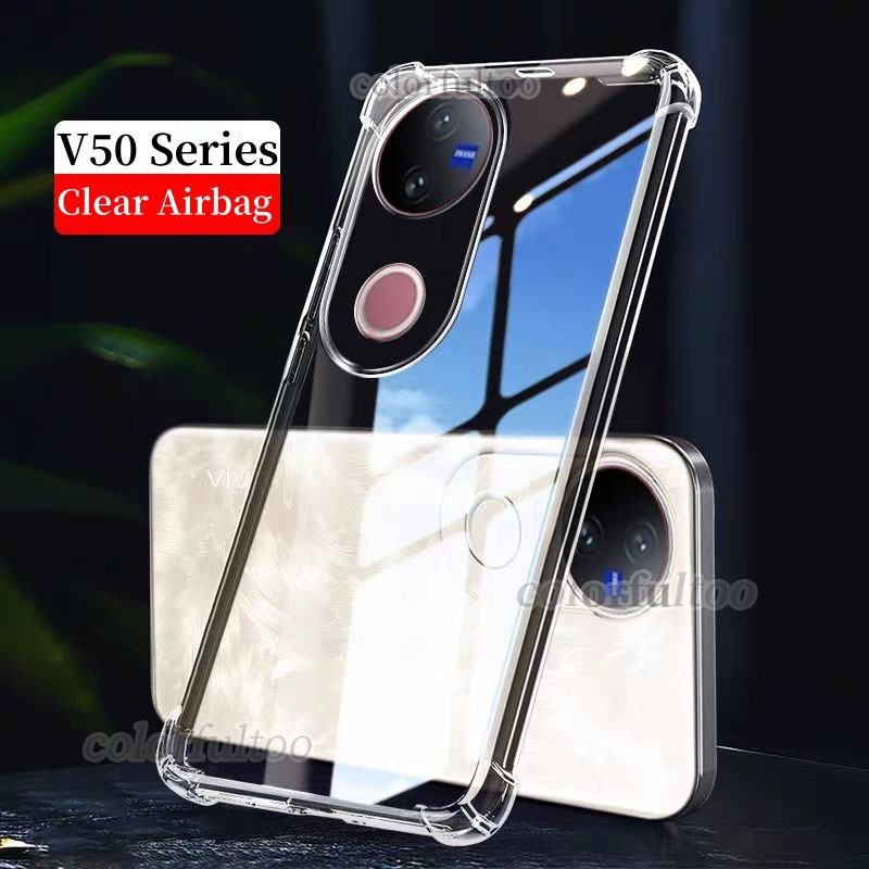 Vivo V50 5G Vỏ Trong Suốt Cho Vivo V50 Pro V 50 V50Pro VivoV50 4G 5G 2025 Ốp Điện Thoại Trong Suốt T