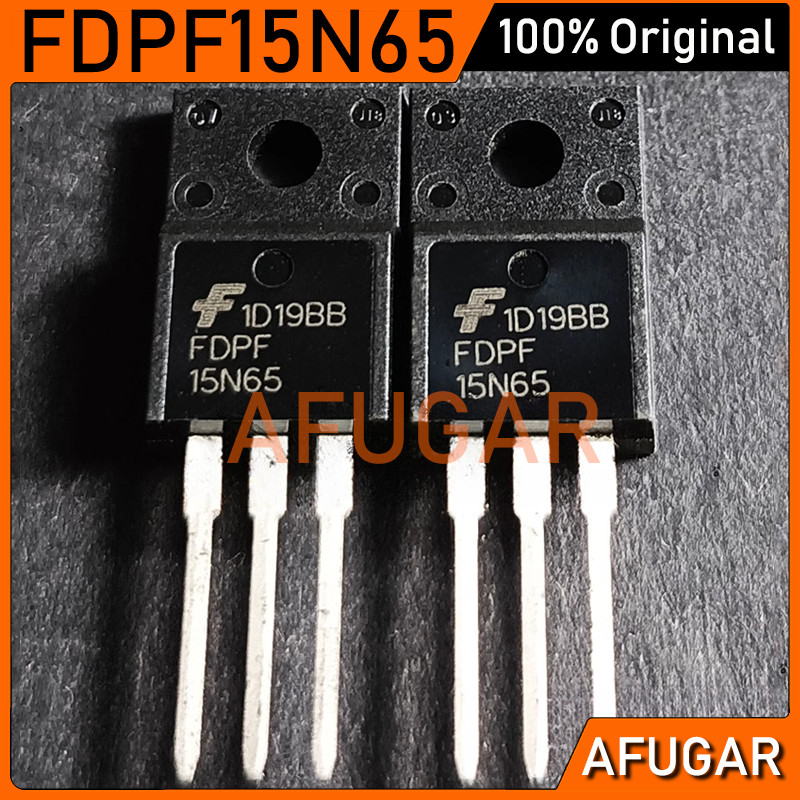 5 Cái FDPF15N65 TO220F FDPF 15N65 TO-220F N-channel 15A / 650V Power MOSFET Transistor mới nguyên bả
